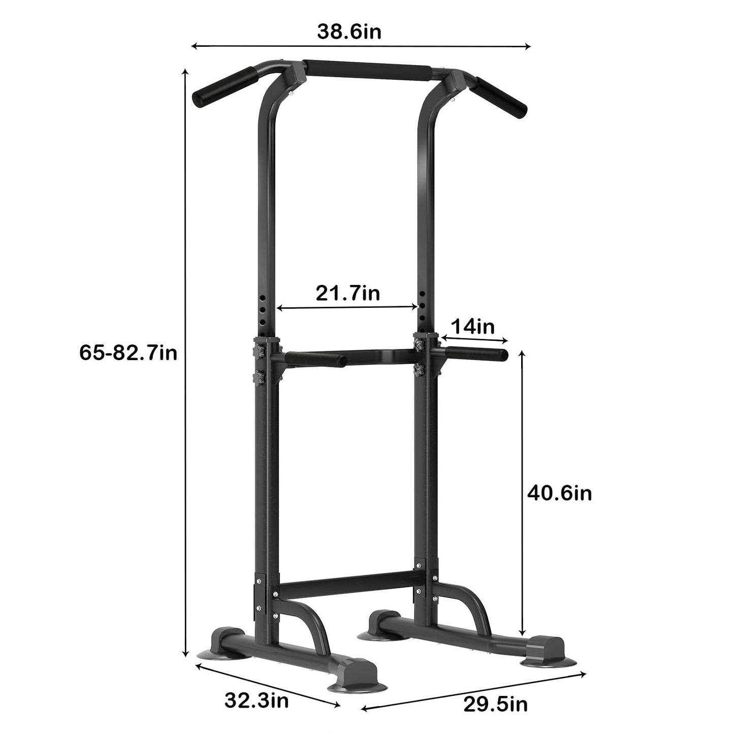 Power Tower: Pull Up Bar & Dip Station