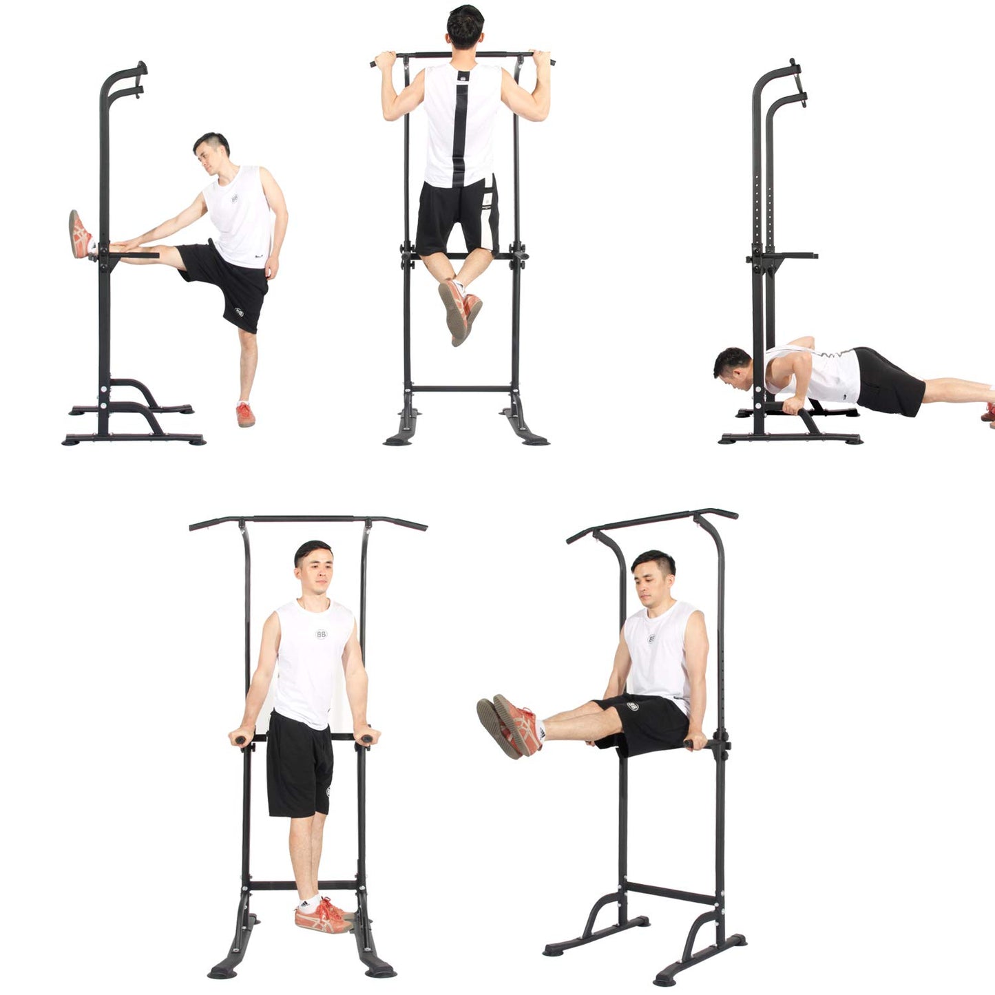 Power Tower: Pull Up Bar & Dip Station