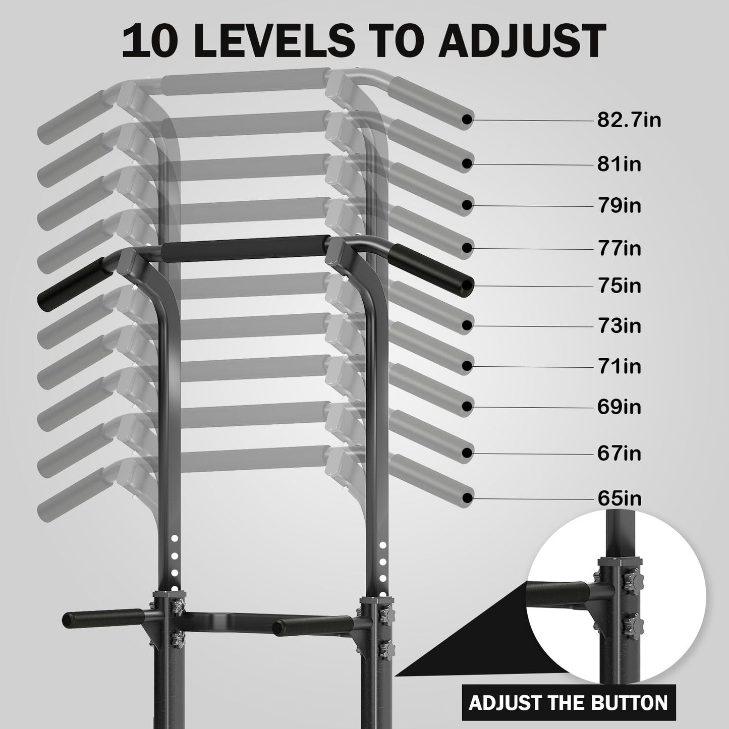 Power Tower: Pull Up Bar & Dip Station